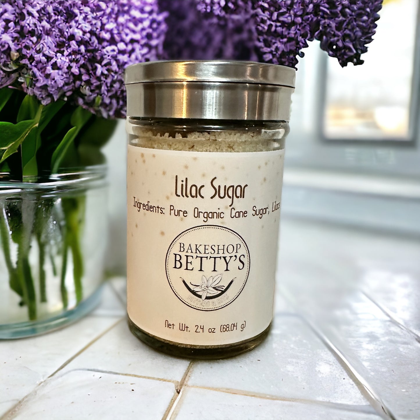 Lilac Sugar 2.4 oz shaker bottle