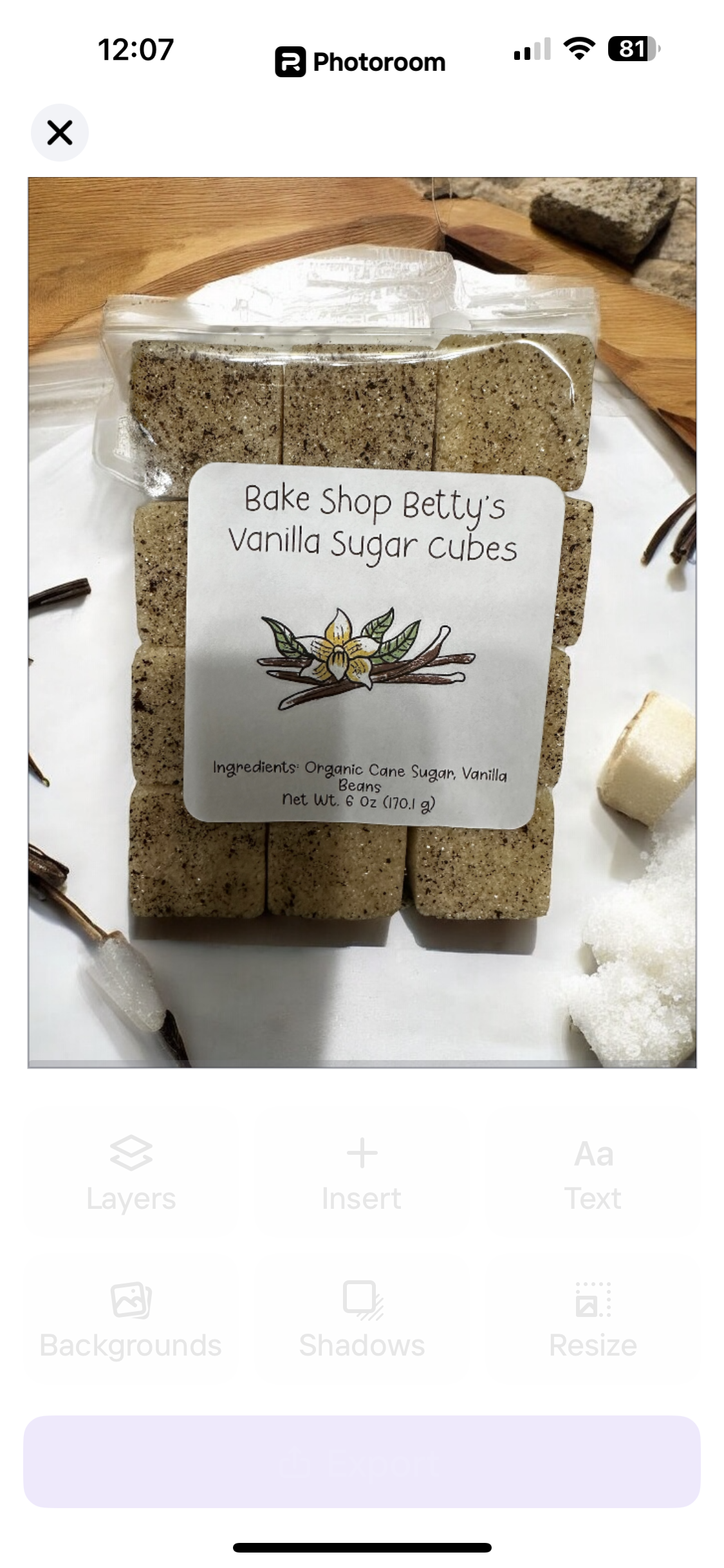 Vanilla Sugar Cubes